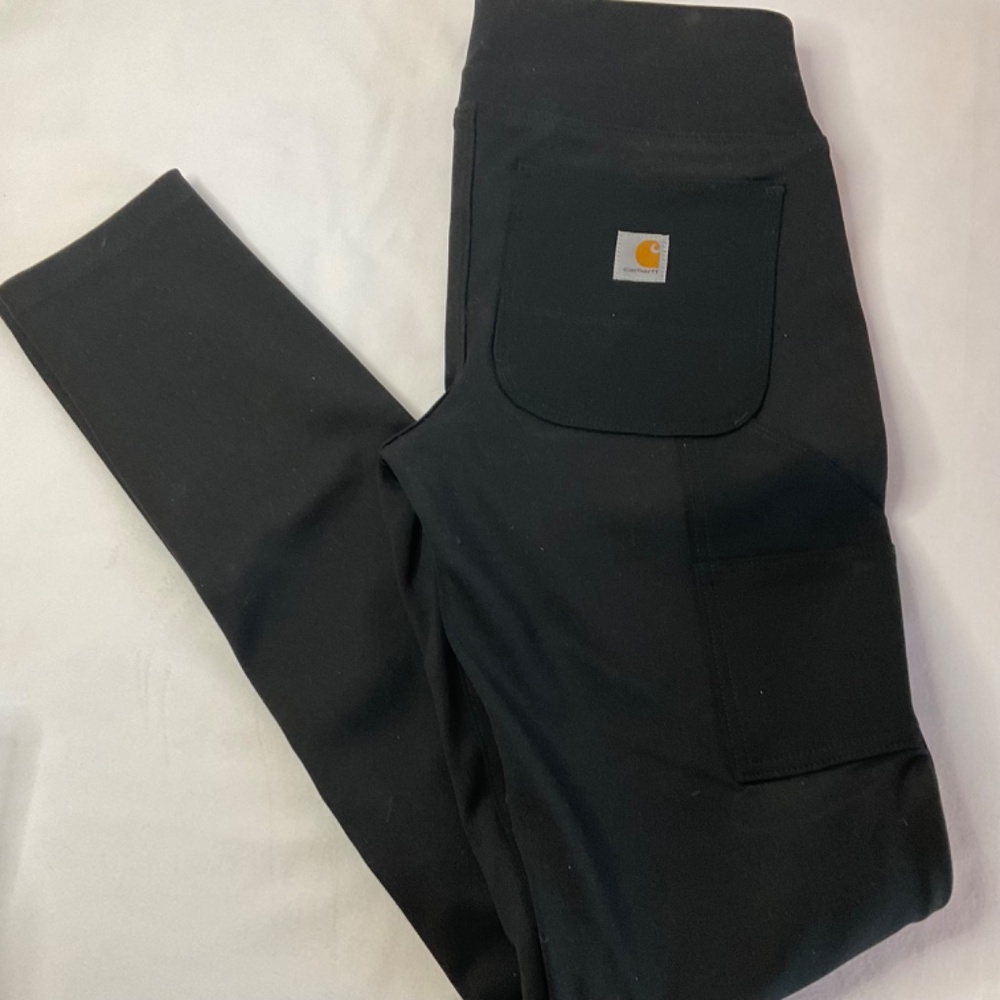 SALE‼️Carhartt 102482 - Women's Force® Utility Knit Pant Black X-small Tall NWT - Picture 5 of 11